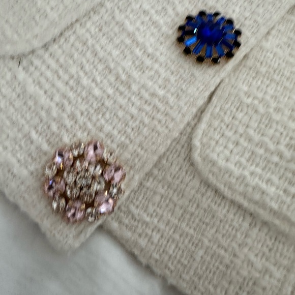 Cinq à Sept Randi Tweed Rhinestone-Button Jacket - Picture 6 of 7